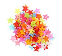 Tofficu 150 pezzi Bottoni in Resina Colorata Stella Cinque Punte Bottoni Decorativi per Cucito Fai da Te Leggeri e Facili da Usare per Lavoretti Creativi e Accessori di Moda