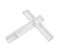 Tofficu 1pezzi Astuccio Trasparente per Pennina di Microblading per Sopracciglia Contenitore per Pennine in Chiusura Fibbia Doppia Facil Pulire Riporre