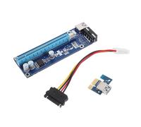 Tofficu 1Set Adattatore Pci Riser Alimentato e USB per Mining GPU con Fibbie Fissaggio e Condensatori per Installazioni Professionali