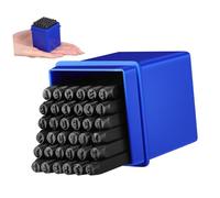 Tofficu 1set Punzoni Metallo per Numeri e Lettere Kit di Stampaggio Carbonio per Marcatura e Identificazione Resistente e Facile da Usare