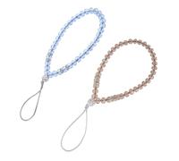 Tofficu 2 pezzi Catene per con Perline Bracciale da Staccabile Antismarrimento per Telefoni e Accessori Elettronici Colore Casuale Colore Casuale