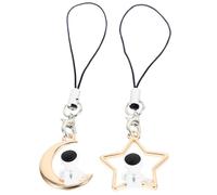 Tofficu 2 pezzi Charm Pendente Decorativo e Resistente Ciondolo Portachiavi per Smartphone Cartoon con e Facile da Installare