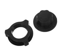 Tofficu 2 Pezzi Dado di Ricambio Nero per Ventola Ventilatore da Tavolo in Plastica 5.50x5.50x1.20cm Resistenza All'usura e Stabilità Migliorata per Creare Un'atmosfera Estiva