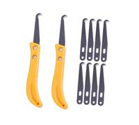 Tofficu 2 Pezzi Gap Hook Knife Multifunzionale Stucco Piastrelle Pulizia Riparazione Stucco Rimozione Strumento Di Rimozione Kit Di Pulizia Muratura Calcestruzzo A Mano Fessura