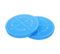 Tofficu 2 Pezzi Kumihimo Braiding Disk Round Braiding Plate for DIY Bracelet Making Portable Beading Cord Weaving Tool