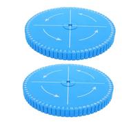 Tofficu 2 Pezzi Kumihimo Disk Braiding Board in Blu Strumento Robusto per Braccialetti Fatti Mano Disco Rotondo per Preciso di Cordini e Gioielli per Creazioni DIY di Braccialetti e