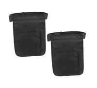 Tofficu 2 Pezzi marsupio porta attrezzi marsupio da infermiera in nylon Borsa di stoccaggio delle attrezzature mediche cintura di servizio per infermiere infermiera tascabile Nero