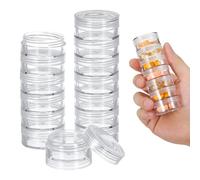 Tofficu 2 Pezzi Organizzatore Portapillole Settimanale in Plastica Bianca 7 Scomparti per Vitamine e Piccoli Orecchini per Brevi Viaggi e Uso Domestico