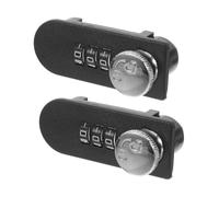 Tofficu 2 Pezzi Parola D'ordine Serrature dell'Armadio Serratura Domestica Serratura Portatile per Hotel Serratura per Cassetto Chiusura della Password Addominali Black