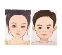 Tofficu 2 Pezzi per Pittura Riutilizzabile in Silicone per Simula Volto Lavabile e Durevole per Esercitazioni di Face Painting per Ragazzi e Ragazze