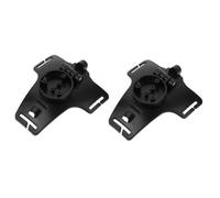 Tofficu 2 Pezzi Portalampada da minatore con supporto per faro per fascia da pesca portalampada per fascia da pesca montare staffa per lampada da pesca fornitura di pesca plastica Black