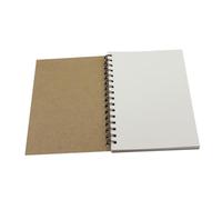 Tofficu 2 pezzi Quaderni Spiralati per Schizzi con Carta Taccuino da e Scrittura con Copertina Kraft Resistente per Diario Appunti e Disegni Creativi