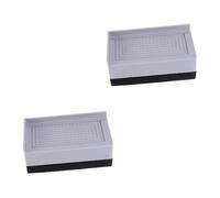 Tofficu 2 Pezzi Rialzi Per Mobili Pass Per Mobili Intensificare Mobilia Montante Regolabile Blocco Di Imbottitura Alzate Tampone Forniture Di Mobili Blocco Di Elevazione Plastica