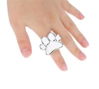 Tofficu 2 Pezzi Ring Design Manicure Pallet, Nail Art Ring, Nail-art Palette in Lega Argento, Facile da Pulire, per Miscelare Correttori, per Nail Art Design e Beauty