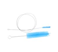 Tofficu 2 pezzi Spazzole Flessibili in Acciaio Inox per Pulizia Tubazioni Scovolino Blu per Scarichi e Tubi Stretti Kit Manutenzione con Due Dimensioni per Lavatrice e Acquari