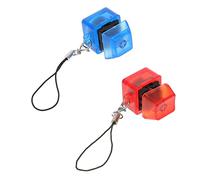 Tofficu 2 Pezzi Tester Tastiera con Portachiavi e Luce LED Accessori per Tastiera con Base Trasparente e Copritasti Trasparenti Strumento per Appassionati Tastiere