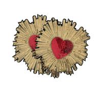 Tofficu 2 pezzi Toppe Cuore Pesca con Paillettes Brillanti Patch Termoadesivi per Cucito e Decorazioni Adesivi per Riparazioni e Accessori DIY