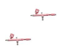 Tofficu 2 Pz a Spruzzo Aerografo in Polvere per Torta Mini Spruzzatore di Vernice Riempitivo Lavasciuga Elettrica Spray per Dolci da Forno Kit Topper per Torta Alluminio Anodizzato