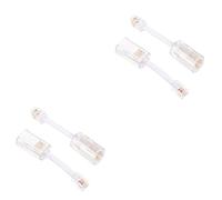 Tofficu 2 Set Adattatori Rotanti Tangle Per Telefonici Facile Per Evitare Inciampi E Grovigli Compatibile Con Cavi Telefonici Installazione E 2 Pezzi * 2