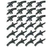 Tofficu 2 Set Gambi di Zucca Peluche Impostore Steli di Zucca Fai da Te Ghirlanda Steli di Zucca Finti Halloween Decalcomania Lampada di Zucca Falso Arredamento Plastica Black 30 Pezzi * 2