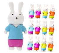 Tofficu 2 Set Gommine Coniglio Per Gomme Colorate E Kawaii Per Scuola E Aula Scolastico Divertente E Sicuro 36 Pezzi*2