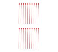 Tofficu 2 Set Legacci Silicone Riutilizzabili Per Organizzatore E Flessibile Per E Scuola Facile Rimuovere E Rosso 10 Pezzi*2