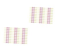 Tofficu 2 Set Legatura Rosa Bianco Caramella con Avvolto Fiocchi di Cravatta Attorcigliati Cravatte Attorcigliate A Fiocco L'animale Domestico 200 Pezzi * 2