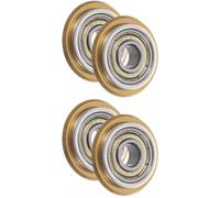Tofficu 2 Set Ruota Portante Disco Abrasivo Piatto Ruota di Misurazione Strumento per Sigillare Piastrelle Carrello Ruote da Ponteggio Pinza Tagliafili Mini Golden Lega 2 Pezzi * 2