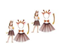 Tofficu 2 Set Set di Costumi da Giraffa in Poliestere per Ragazze