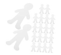 Tofficu 20 Pezzi Figure Sagomate in Bianco Resistenti per Sagome Carta Vuote per Progetti Creativi DIY Decorazioni Scuola e Asilo Materiale per Pittura e Ragazzi