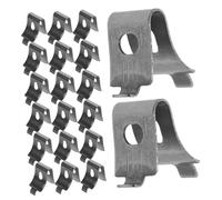 Tofficu 20 Pezzi Ganci Supporto Ripiani Acciaio Inox Spessore Rinforzato Clip Regolabili per Scaffali Congelatore e Frigorifero Installazione Facile e Resistente Corrosione