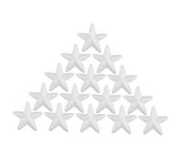Tofficu 20 Pezzi Palla da Stella a Cinque Punte Fornitura Artigianale Ornamenti Stellari Stelle di Natale Vuote Stelle di Natale Appese Il Polistirolo Forma Le Stelle Bianca Schiuma