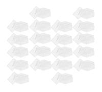 Tofficu 20 Pezzi Scatola Gioielli in Acrilico con Coperchio, Quadrata 2,5cm