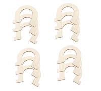 Tofficu 24 pezzi Ritagli Legno Naturale Forma Cavallo per Decorazioni Fai da Te Sagome Incompiute da Dipingere per Casa Festa e