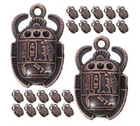 Tofficu 25 Pezzi Ciondoli Egiziani per Collane e Braccialetti, Ciondoli Vintage in Metallo e Cristallo, Accessori Artigianali Fai da Te Simbolo Sacro Antico per Gioielli Personalizzati