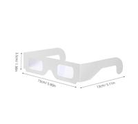 Tofficu 25 Pezzi Occhiali 3d Per Occhiali Di Novità Di Diffrazione Oggetti Di Per Foto Di Feste Di Festival Eyewear Per Feste Bianca Carta