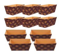 Tofficu 25 Pirottini Rettangolari per Torte in Carta Resistente al Calore, Teglie Usa e Getta per Plumcake 80x40x40mm, Set da 25 Pezzi per Cottura e Conservazione di Dessert e Antipasti