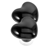 Tofficu 2pezzi Pulsante Per Wc Forma Cuore Attrezzo Per Assistenza Al Pulsante Del Serbatoio Del Wc Maniglia Superiore Colore Semplice Materiale in Ceramica e Rame Facile Da Installare e