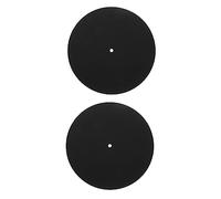 Tofficu 2pezzi Tappetino in Feltro Per Giradischi Øcm Spessore Antivibrazione e Protettivo Per Dischi Vinile Riduce Graffi e Rumore Panno Antiscivolo Per Giradischi Dj e Uso Domestico