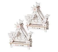 Tofficu 2sets Kit Modellismo Navale in Legno Modello Nave Pirata Te Costruzione Barche in Legno Attività Educative Per Ragazzo Ragazza Decorazione Imbarcazione Vela