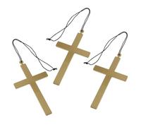 Tofficu 3 Pezzi Collana con Croce Sacerdote in Elegante Accessorio per Abbigliamento Uomo Adatto Occasioni Religiose e Quotidiane