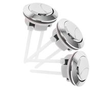 Tofficu 3 Pezzi Pulsante Scarico Wc Alta Sensibilità Ricambio per Wc Pulsante Scarico Doppia Pressione per Serbatoio Moderno e Compatibilità