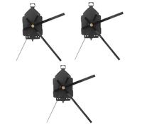 Tofficu 3 Set Accessori del Movimento di Campana Il Motore di Grandi Dimensioni Meccanico Operato meccanismi Batteria Orologi Sostituzione del meccanismo Motore sostitutivo plastica Nero