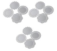 Tofficu 3 Set Il Pizzo Muore Fabbricazione Taglierino Circolare Morire Decoupage Craft Fustellatrice Fustelle Fai da Te per Feste Fustelle per Album Acciaio al Carbonio Silver 4 Pezzi * 3