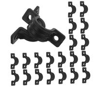 Tofficu 30 Pezzi Accessorio per Sedia Comoda e Sedile Wc in Plastico Nero Fissaggio Facile e Sicuro, per Uso Domestico e Doccia, Diametro Foro 6mm
