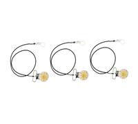 Tofficu 3pezzi Corda Di Sicurezza Per Clip Lanyard Resistente Per e Accessori Facile Da Usare e Portare Per Uso Quotidiano