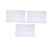 Tofficu 3pezzi Portapenne Trasparente Astuccio Portaoggetti Per Cancelleria Organizer Box Per Penne Pastelli e Materiali Scolastici