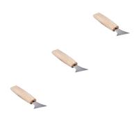 Tofficu 3pezzi Scalpelli Da Legno Al Cromo-vanadio Utensili Per Intaglio Professionale Manici Legno Lucido Per Carpentieri e Artisti Per Intagliatori Principianti Kit Completo