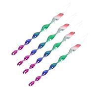 Tofficu 4 Bastoncini Riflettenti Spaventapasseri a Spirale 30 Cm, Aste per Uccelli in Plastica Resistente, Protezione per Giardino, Frutteto e Balcone, Dissuasore per Volatili senza Danni
