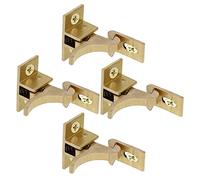 Tofficu 4 Pezzi Chiusura Serraggio Armadio Rame Chiusura Angolare Robusta per Porte e Finestre Fermaporta Base Spessa e Resistente Facile da Installare e Usare